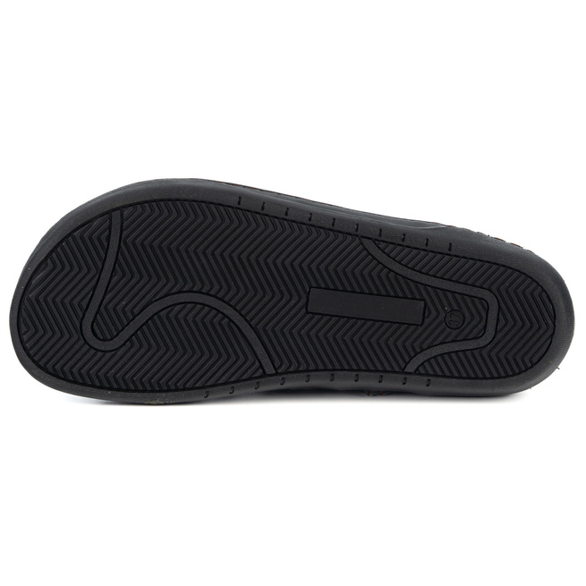 Buty damskie zimowe barefoot skórzane Z-B07 czarne licowe na zamek