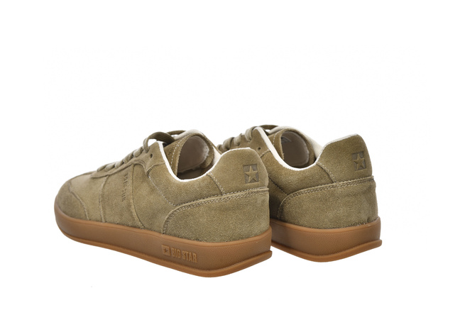 Sneakersy damskie skórzane Big Star SS274675 beżowe