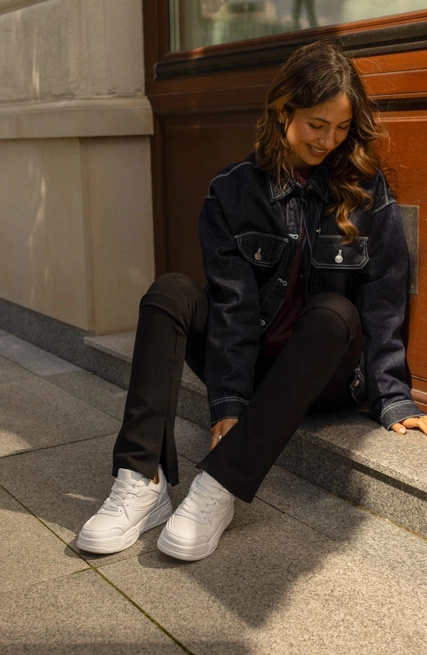 Sneakersy damskie półbuty Big Star SS274590 białe