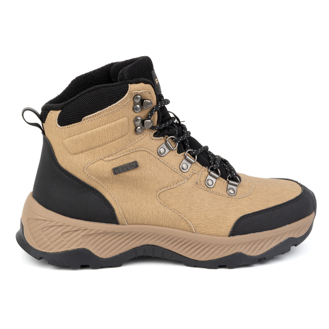 Pánská trekingová zimní kotníková obuv vysoká Filippo MTR6653/24 béžová