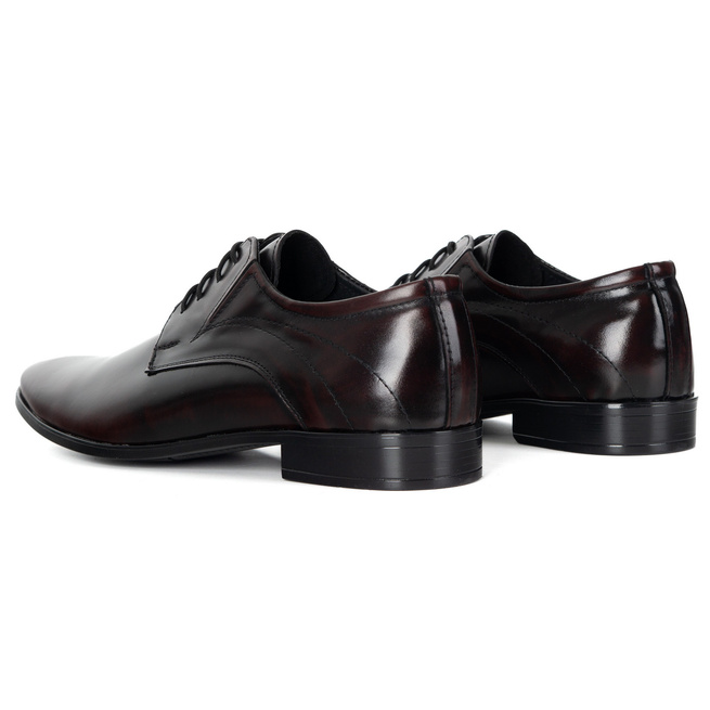 Męskie buty wizytowe skórzane Olivier 256LU – polskie obuwie do garnituru