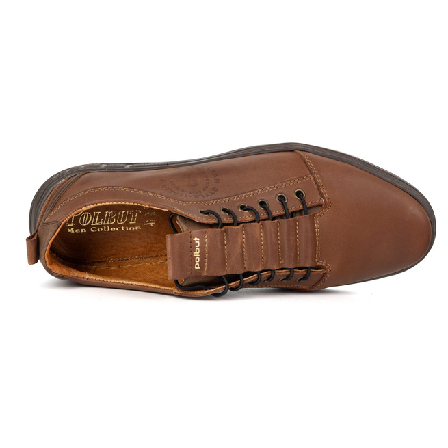 Buty męskie skórzane casual 2121/2 camel