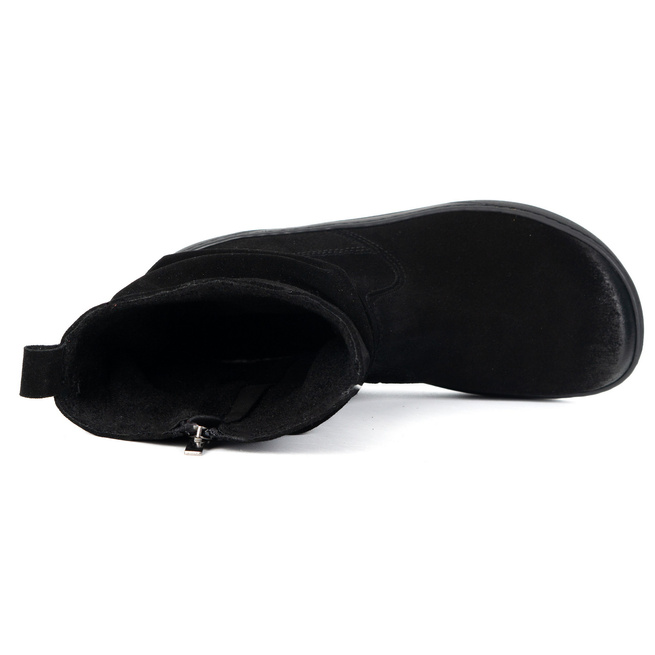 BAREFOOT dámské zateplené kožené boty Freja Polish black