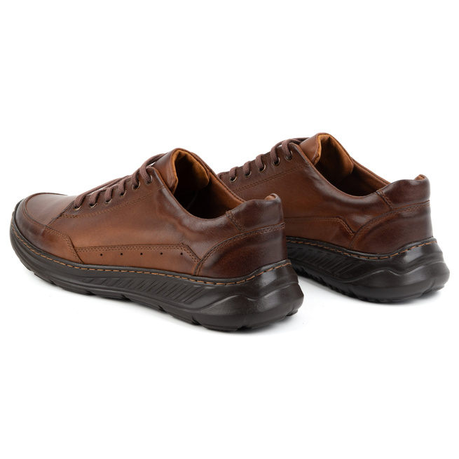 Pánská kožená obuv pro volný čas 928ma hnědá