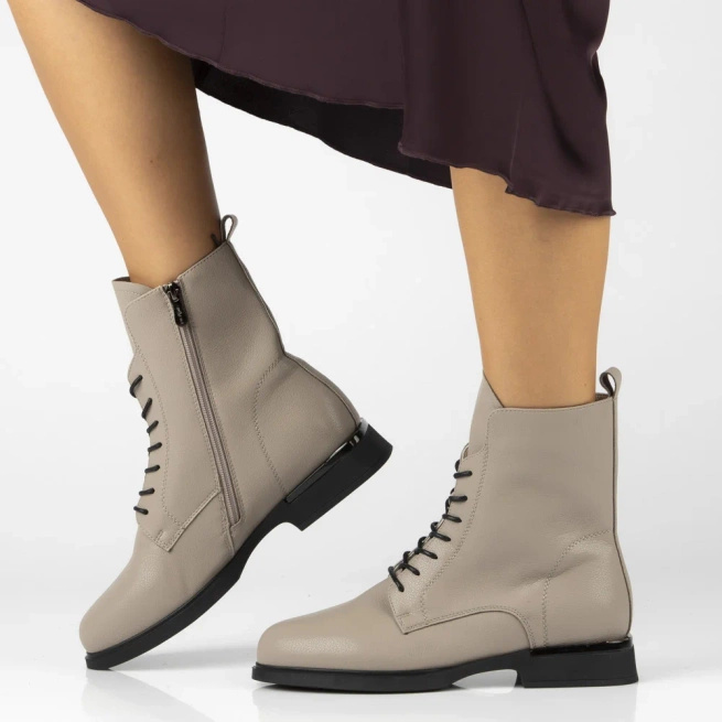 Kožené boty Filippo DBT7222/25 BE beige