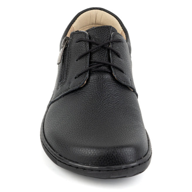 Dámská kožená minimalistická obuv barefoot 1244 černá