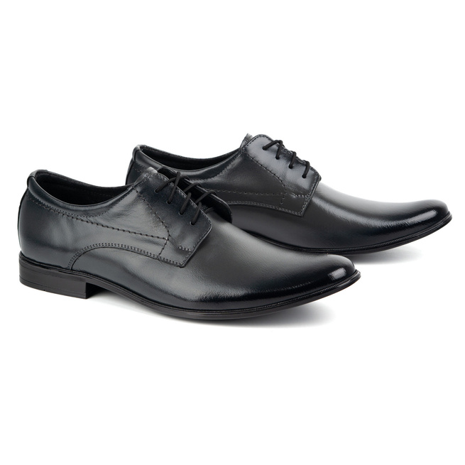 Pánská společenská kožená obuv 294LU šedá