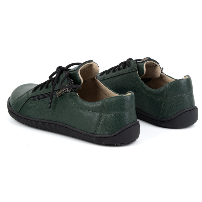 Dámská minimalistická kožená obuv barefoot model 1243 zelená