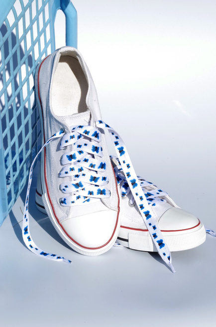 Ploché tkaničky s potiskem motýlů, Amusing Laces