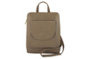 Kožený batoh / poštovní taška - Casual 2v1 - Grey