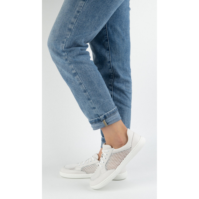 Dámská minimalistická kožená obuv barefoot 0772SW bílá