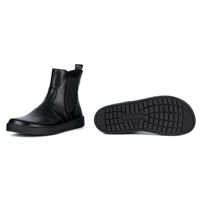 Dámské barefoot zimní kožené boty Olivier Liv 1303 zateplené hnědé