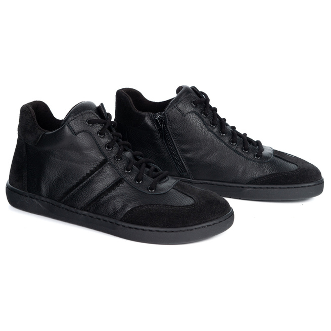 Buty barefoot minimalistyczne skórzane WASAK 0802W czarne
