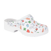 Buty damskie skórzane chodaki klapki w medyczne wzory comfooty Alice