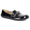 Barefoot damskie mokasyny skórzane minimalistyczne 1288AR czarny lakier