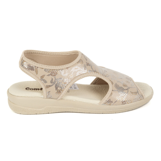 Dámské flexibilní sandály comfooty emma beige glossy