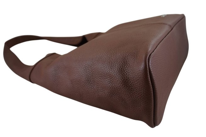 Módní taška se širokým uchem - hnědá