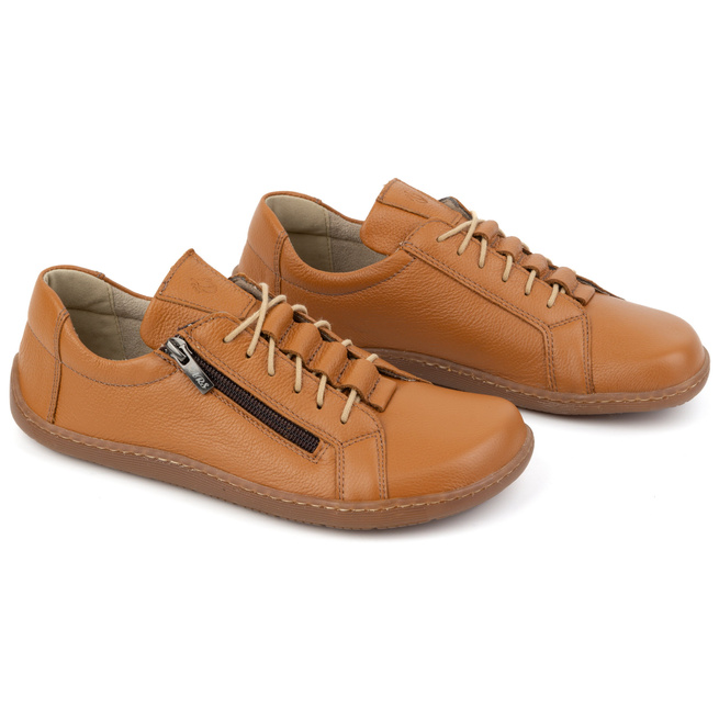 Dámské barefoot kožené minimalistické boty 1242 red