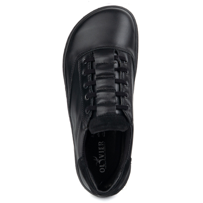 Sneakersy barefoot damskie Maja Olivier – anatomiczne buty skórzane czarne 102MP