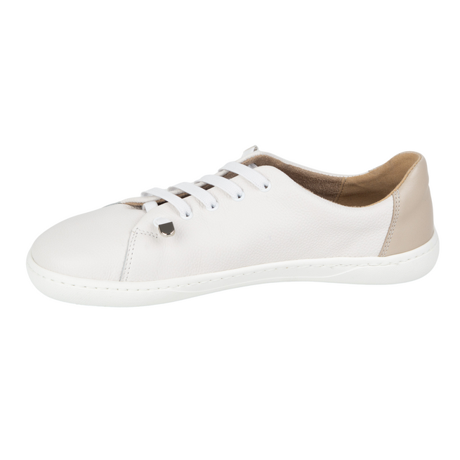Dámská minimalistická kožená obuv barefoot 0771W bílá