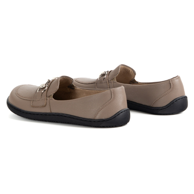 Barefoot damskie mokasyny skórzane minimalistyczne 1288AR cappuccino