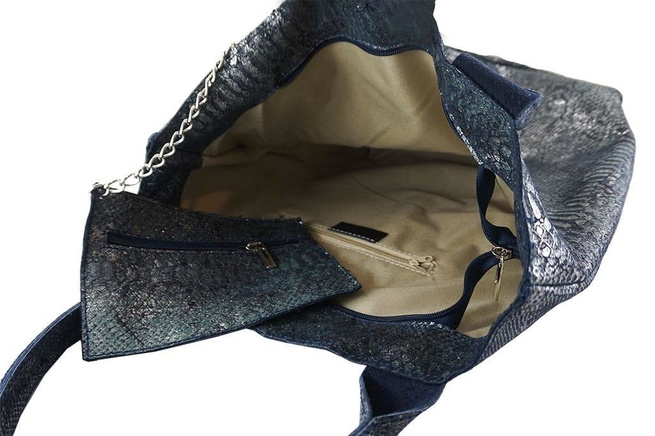 Modna torba damska - worek - Bordowy