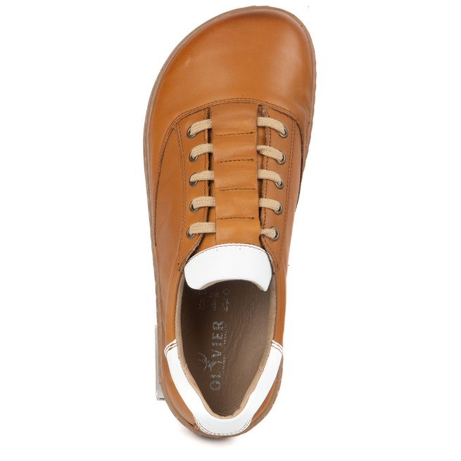 Sneakersy barefoot damskie Maja Olivier – anatomiczne buty skórzane brązowy 102MP