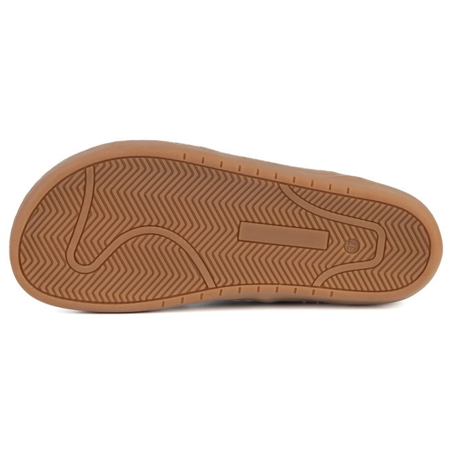 Dámské zimní boty barefoot kožené na zip Z-B07 olivové