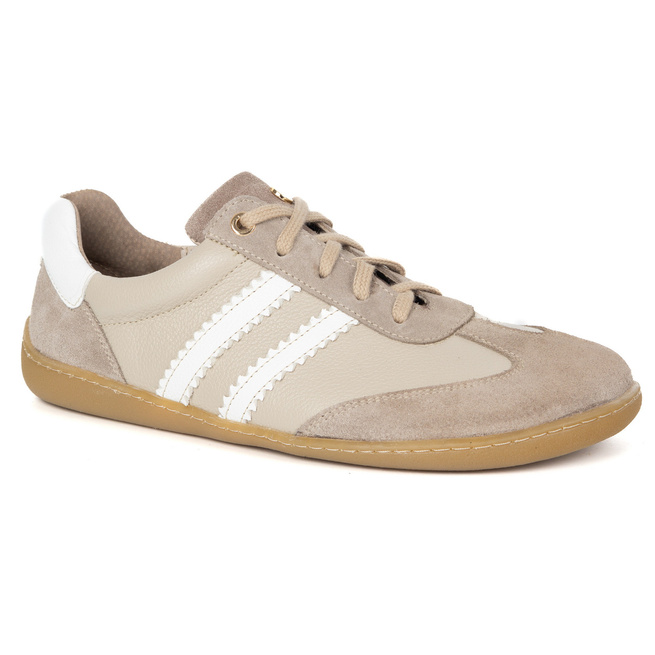 Dámská barefoot obuv model 1774POL vanilka s bílou barvou