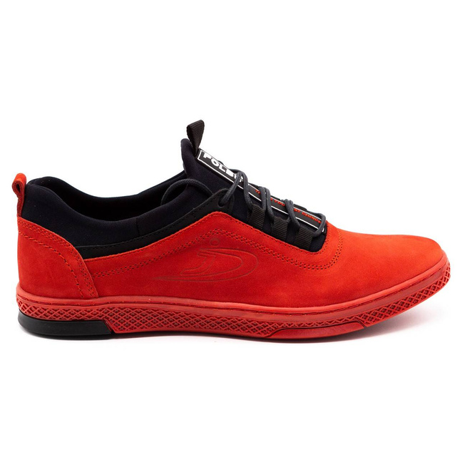 Pánské kožené boty K24 red nubuck