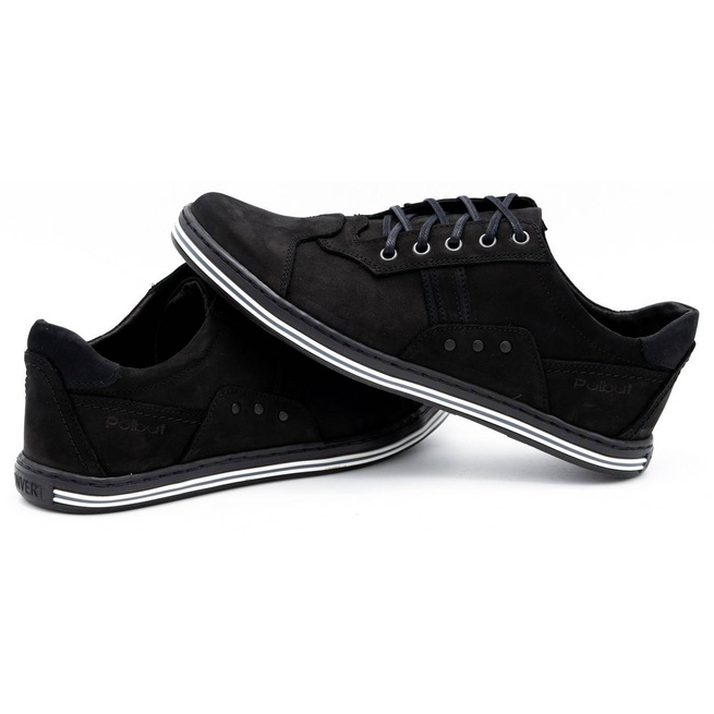 Pánská volnočasová obuv 1801 black nubuck