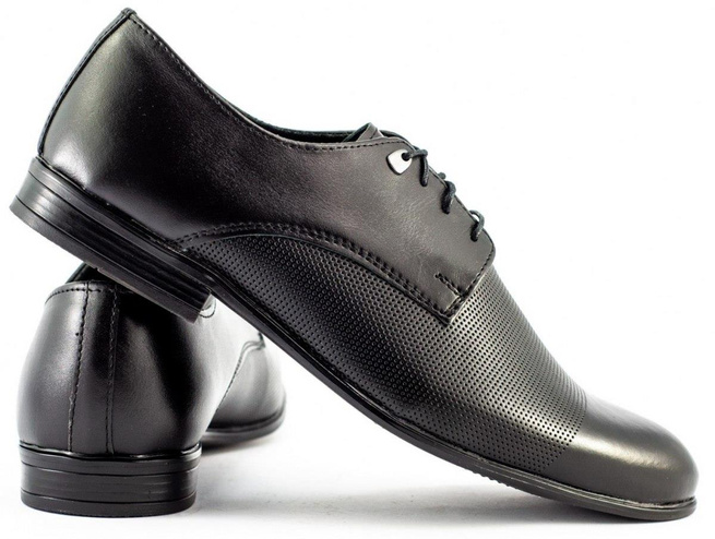 Pánská společenská obuv 300P černá