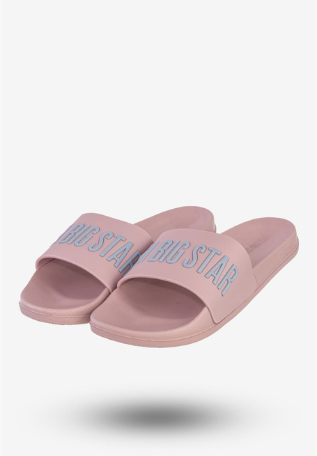 Klapki damskie Big Star SS274709 rożowe pudrowe