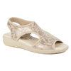 Dámské flexibilní sandály comfooty emma beige glossy