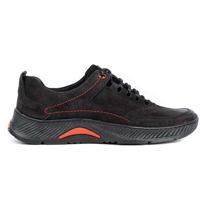 Pánská kožená obuv SPORT 922K black nubuck