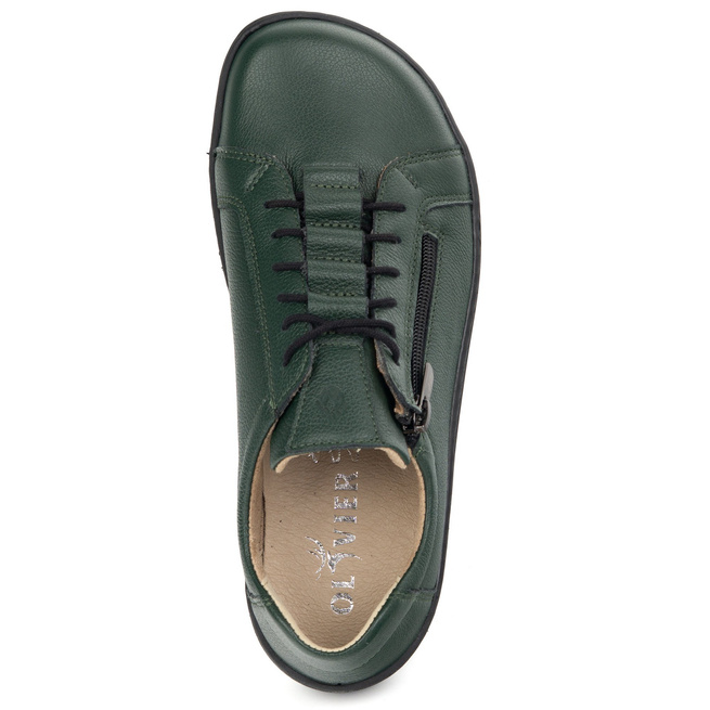 Dámské barefoot kožené minimalistické boty 1242 green