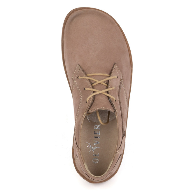 BAREFOOT Damskie minimalistyczne buty skórzane 1082 cappuccino nubuk