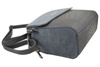 Stylová tříkomorová crossbody kabelka - tmavě šedá