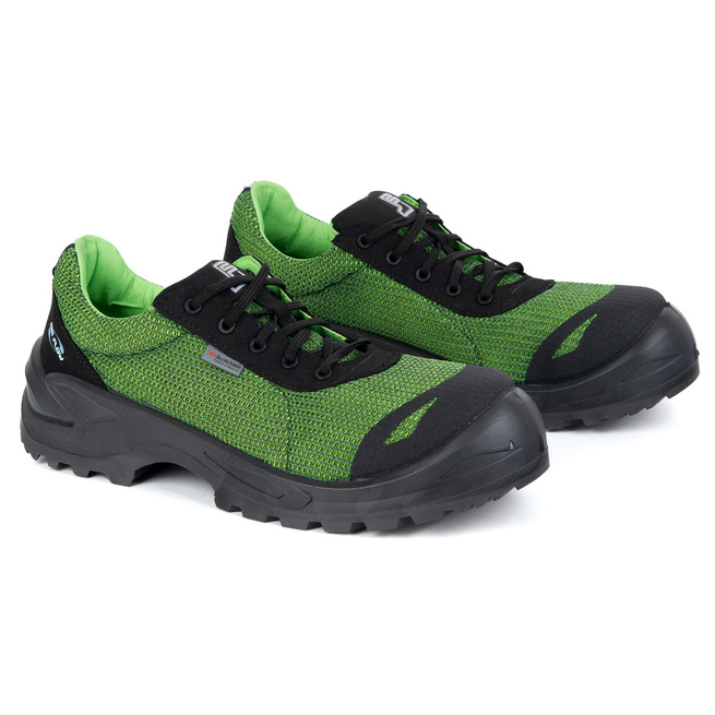 Półbuty męskie skórzane robocze 1172P RAPTOR czarne S1 FO SR Aramid 3D