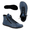 Dámské minimalistické zimní kožené boty barefoot 1261 navy blue