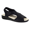 Dámské flexibilní sandály comfooty emma black glossy  