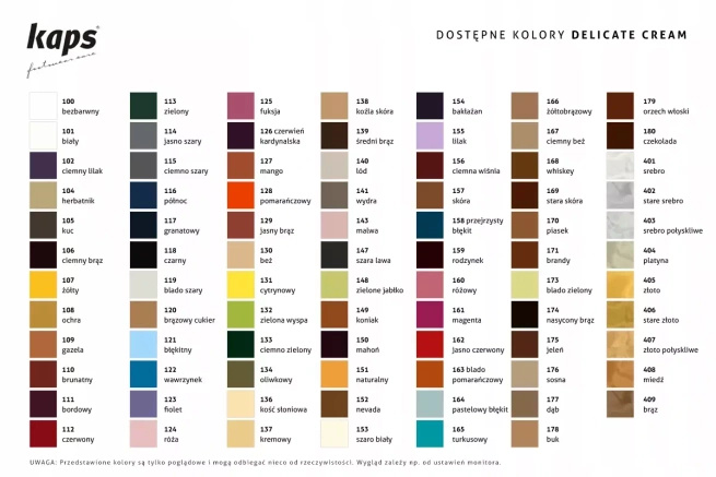 Krem do obuwia Delicate Cream Kaps brunatny