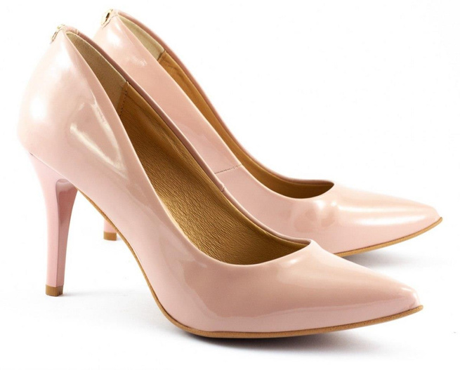 Dámské jehlové boty 2333 pudrově růžové