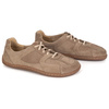 Buty BAREFOOT minimalistyczne skórzane 0796W welur beżowe