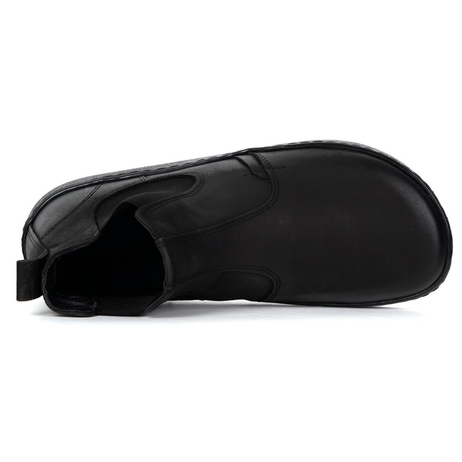 Pánská barefoot kožená obuv Olivier 100KZ černá