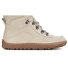 Dámské minimalistické zimní kožené boty barefoot 1292 beige