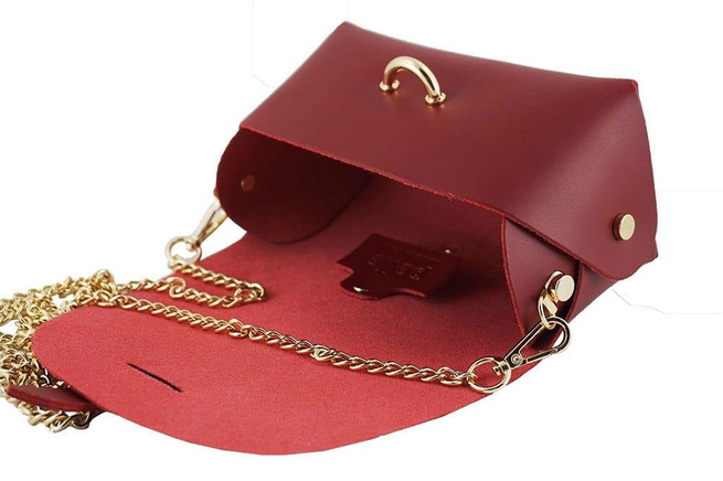 Módní kožená společenská poštovní taška - šedá