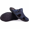 Pánské kožené žabky 217/53KAM navy blue