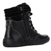 Buty damskie barefoot zimowe skórzane Olivier Runa ocieplane czarne