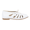 Dámské kožené ažurové baleríny 1444EX White